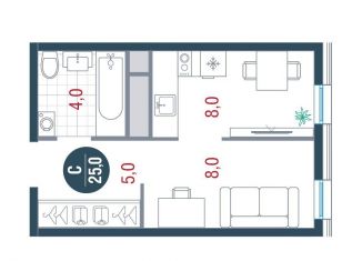 Продаю квартиру студию, 25 м2, Москва, Кавказский бульвар, 51