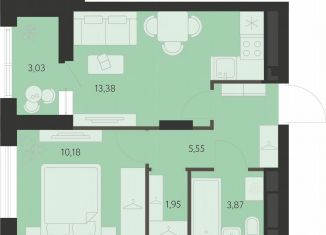 Продается 1-комнатная квартира, 36.5 м2, Екатеринбург, метро Чкаловская