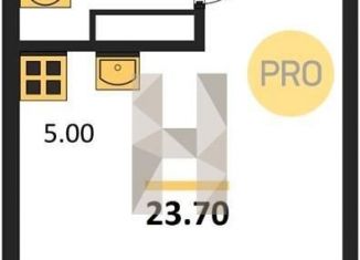 Продажа квартиры студии, 23.7 м2, Новосибирск, Калининский район