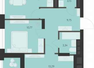 Продажа 2-ком. квартиры, 54.1 м2, Екатеринбург, метро Чкаловская