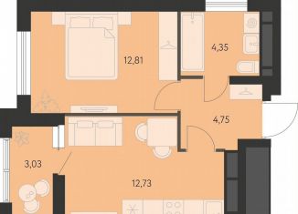 Однокомнатная квартира на продажу, 36.2 м2, Екатеринбург, метро Чкаловская