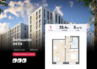 Продается 1-ком. квартира, 35.4 м2, Санкт-Петербург, Красногвардейский район