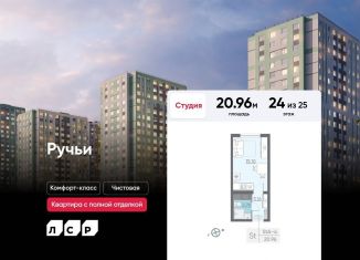 Квартира на продажу студия, 21 м2, Санкт-Петербург, ЖК Ручьи