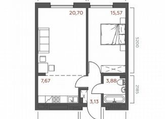 Продаю 1-комнатную квартиру, 51 м2, Иркутск, 6-я Советская улица, 2