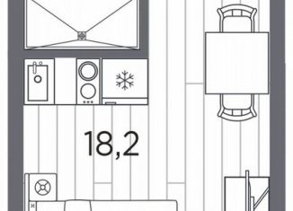 Продам квартиру студию, 22 м2, Санкт-Петербург, проспект Стачек, 62Б, метро Автово