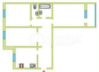 Продается 3-ком. квартира, 65 м2, Тюмень, Камчатская улица, 2