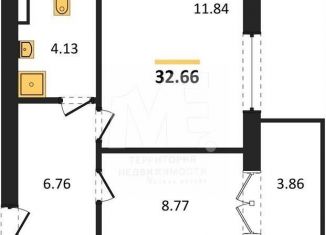 Продам однокомнатную квартиру, 32.7 м2, Пионерский, Комсомольская улица, 19