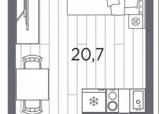 Продается квартира студия, 24.5 м2, Санкт-Петербург, метро Автово, проспект Стачек, 62Б