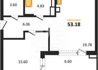 Продажа 1-ком. квартиры, 53.2 м2, Калининград, Московский район, Батальная улица, 65Б