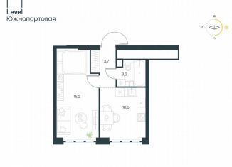 Продажа 1-комнатной квартиры, 33.7 м2, Москва, жилой комплекс Левел Южнопортовая, 3, район Печатники