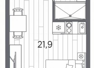 Продаю квартиру студию, 25.7 м2, Санкт-Петербург, метро Автово, проспект Стачек, 62Б