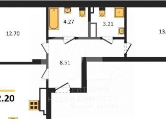 Продажа 2-комнатной квартиры, 62.2 м2, Калининград, Ленинградский район, улица Старшины Дадаева, 55