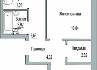 Продам двухкомнатную квартиру, 57.2 м2, Псковская область, Линейная улица, 89