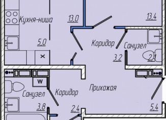 Продам двухкомнатную квартиру, 67.5 м2, Кемерово, Притомский проспект, 30А, Центральный район