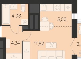 Продажа квартиры студии, 26 м2, Екатеринбург, улица Академика Ландау, 43