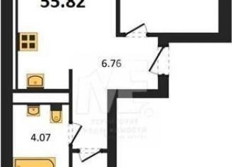 Продаю 2-ком. квартиру, 55.8 м2, Калининград, улица Героя России Катериничева, 9к2