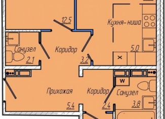 Продается 2-комнатная квартира, 67.4 м2, Кемерово, Притомский проспект, 30А, Центральный район