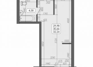 Продается 1-ком. квартира, 30.7 м2, Владивосток, улица Мыс Кунгасный, 3Б