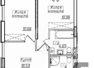 Продаю двухкомнатную квартиру, 54.5 м2, Пионерский