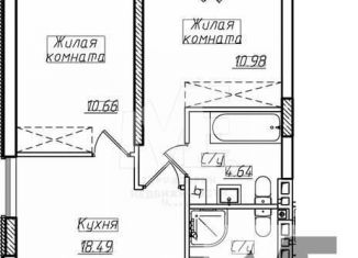 Продам двухкомнатную квартиру, 54.5 м2, Пионерский