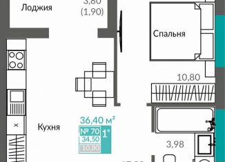 Продаю 1-ком. квартиру, 34.5 м2, Севастополь, проспект Генерала Острякова, 241