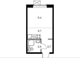 Продается квартира студия, 19.8 м2, Люберцы, ЖК Жулебино Парк, улица 3-е Почтовое Отделение, 48