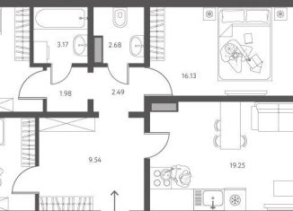 Продается 3-ком. квартира, 84.3 м2, Липецкая область