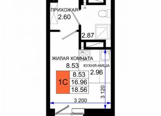 Продаю квартиру студию, 18.6 м2, Ростов-на-Дону