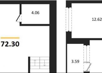 2-ком. квартира на продажу, 72.3 м2, Пионерский