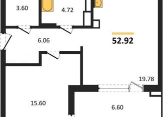 Продажа 1-ком. квартиры, 52.9 м2, Калининград, Батальная улица, 65Б, Московский район