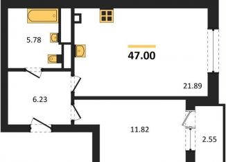 Продается 1-ком. квартира, 47 м2, Калининград