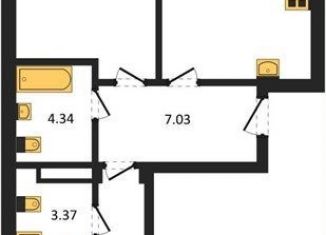 Продаю двухкомнатную квартиру, 66.4 м2, Пионерский