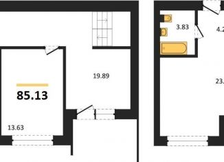 Продается 2-ком. квартира, 85.1 м2, Пионерский