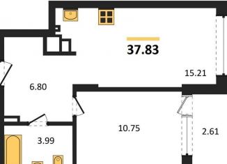 Продаю однокомнатную квартиру, 37.8 м2, Калининград, Батальная улица, 65Б, Московский район