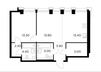 Продажа двухкомнатной квартиры, 61.2 м2, Москва, метро Водный стадион