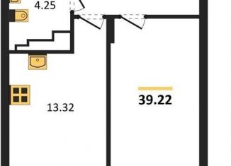 Продается 1-ком. квартира, 39.2 м2, Калининград, Батальная улица, 65А, Московский район