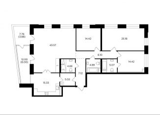 Продажа 4-ком. квартиры, 157.7 м2, Москва, ЮАО, жилой комплекс Форивер, 11