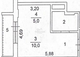 Продам квартиру студию, 25 м2, Челябинская область, улица Университетская Набережная, 52