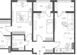 Продажа 2-комнатной квартиры, 64 м2, Липецк, улица Перова, 2Д