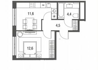 Продается 1-ком. квартира, 33 м2, Москва, ЖК Сиреневый парк, Тагильская улица, 2к1