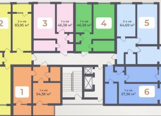 Продам однокомнатную квартиру, 54.4 м2, Махачкала, Луговая улица