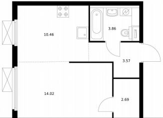 Продается 1-ком. квартира, 33.7 м2, Москва, метро Мичуринский проспект