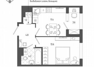 Продается 1-ком. квартира, 37 м2, Санкт-Петербург, Измайловский бульвар, 9, Адмиралтейский район