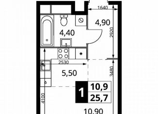 Продается квартира студия, 25.6 м2, Химки