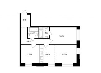 Продаю 3-комнатную квартиру, 75.2 м2, Москва, жилой комплекс Форивер, 7