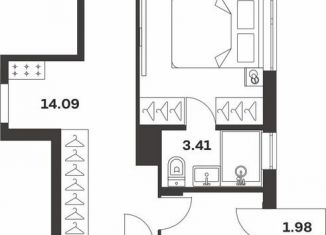 Продается 2-ком. квартира, 70.6 м2, Тула