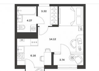 Продается квартира студия, 32.6 м2, Тула