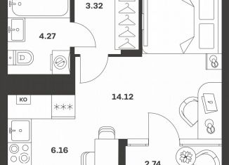 Продается 1-ком. квартира, 30.6 м2, Тула, Центральный территориальный округ