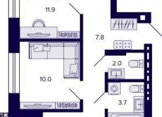 Продажа 2-ком. квартиры, 56.7 м2, Новосибирск