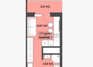 Продаю квартиру студию, 18.1 м2, Республика Башкортостан, улица Адмирала Макарова, 24